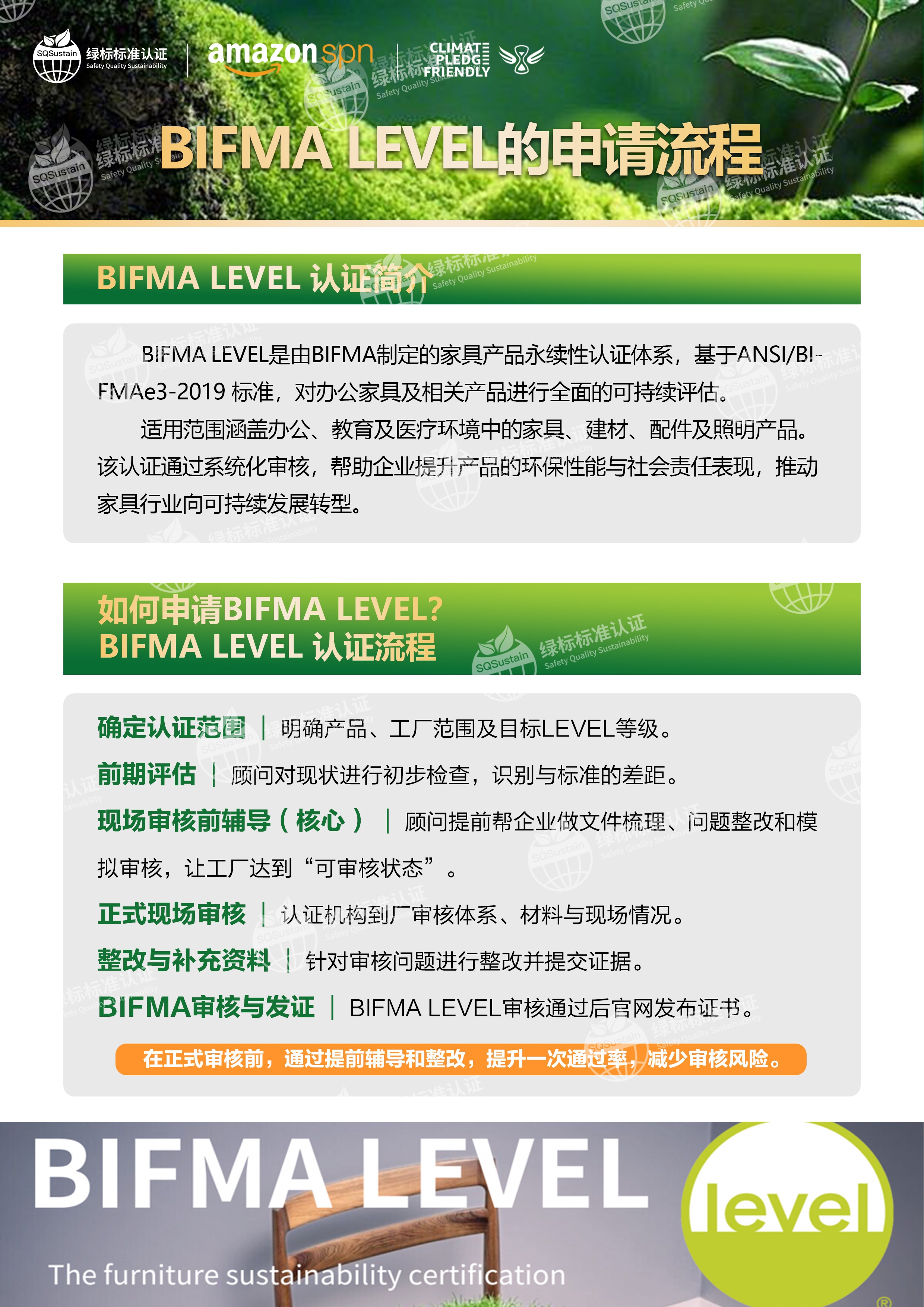 BIFMA LEVEL 认证的评估维度有哪些？认证周期大概多长？